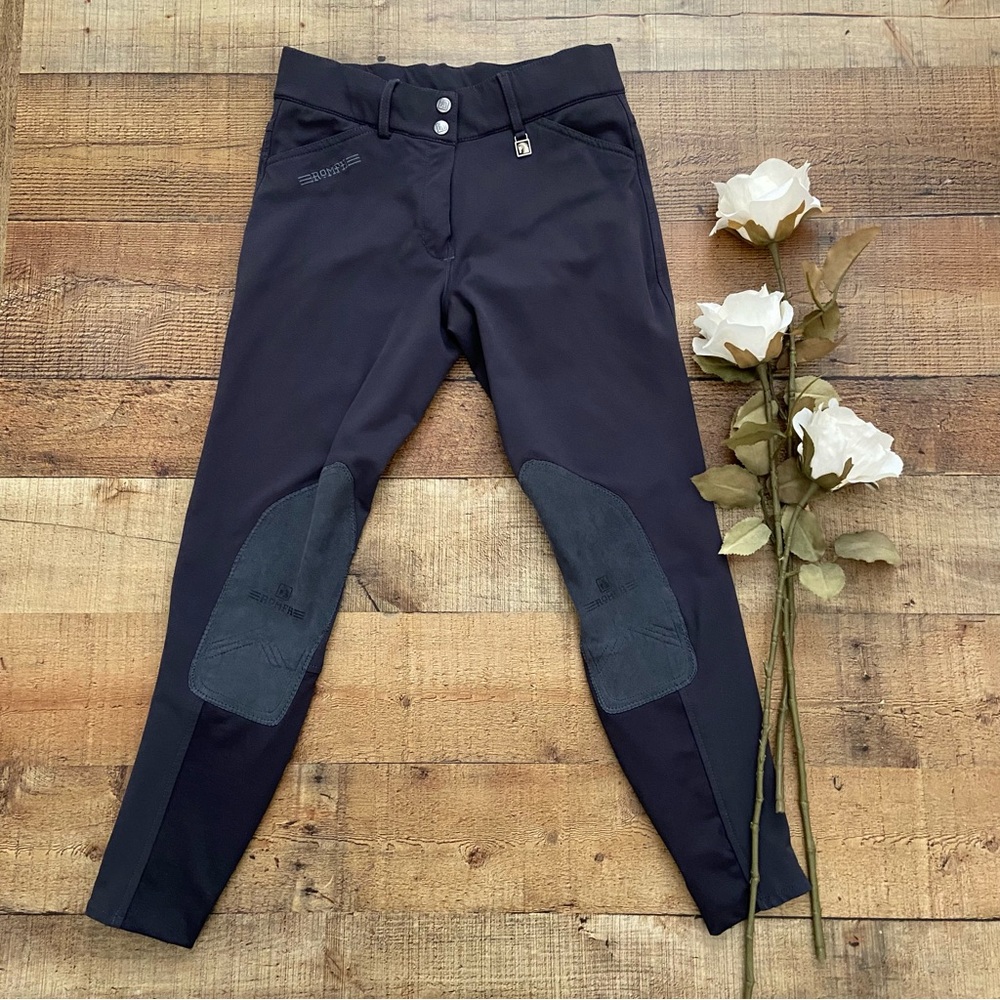 Romfh Ladies Sarafina Euroseat Riding Breeches in Charcoal
